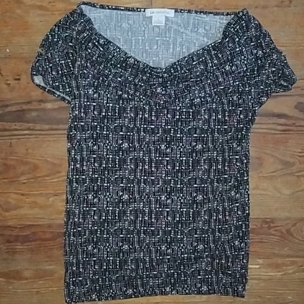 Never worn funky pattern bundle neck shirt